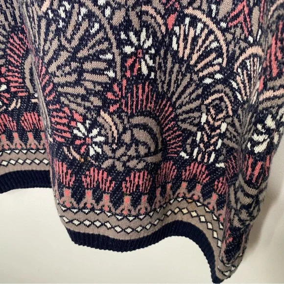 Anthropologie Moth Imperial Garden Cowl Neck Tunic/Dress Sweater L - Picture 9 of 15